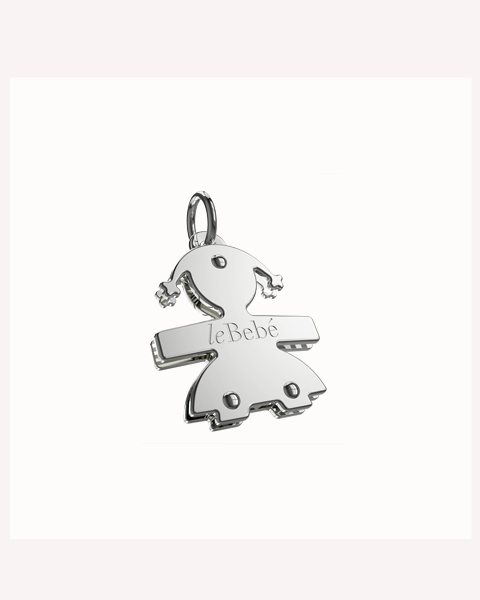 le bebe ciondoli mini femmina oro bianco lbb 048