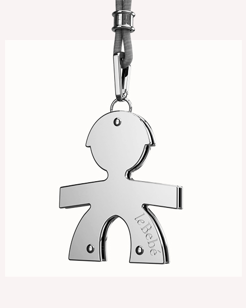 le bebe ciondoli classici maschio oro bianco lbb 002