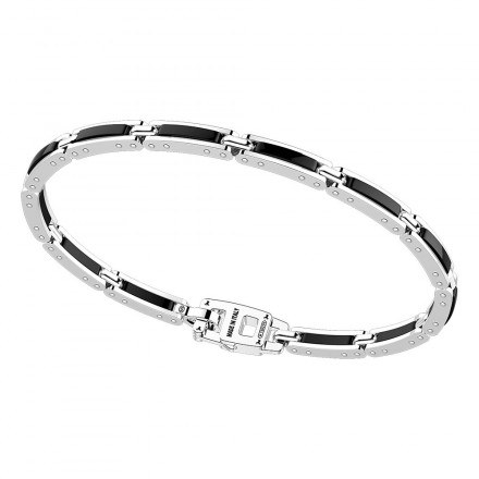 bracciale zancan uomo greco in argento e ceramica