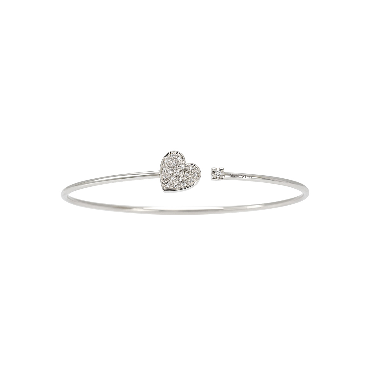bracciale salvini i segni cuore oro bianco