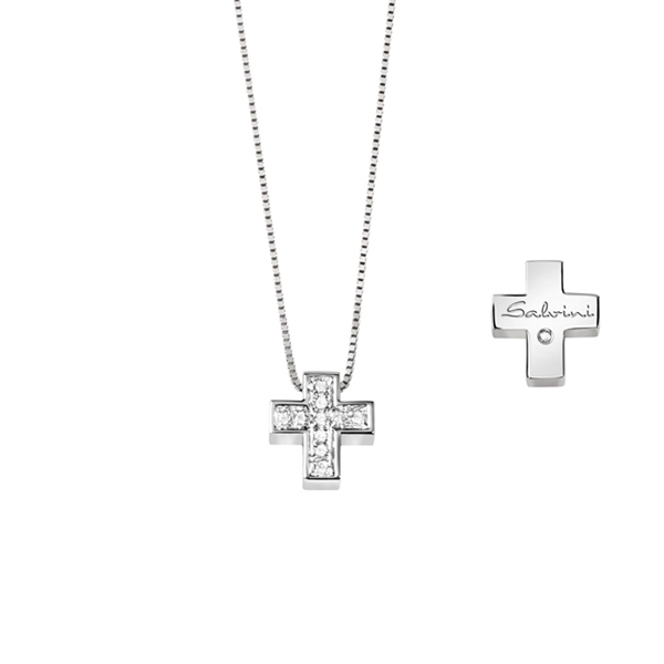 collier salvini croce mini i segni