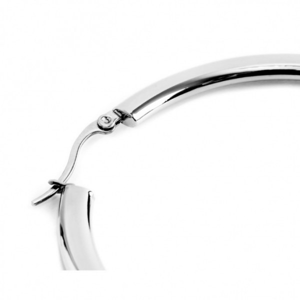marlu mono orecchino acciaio cerchio diametro 2,7cm