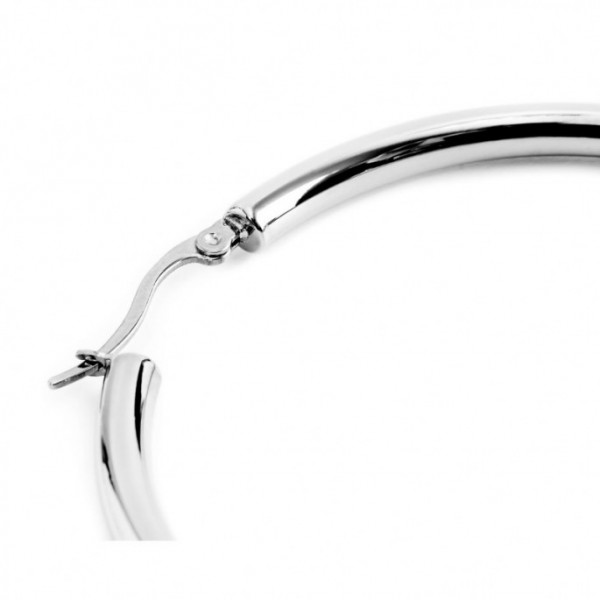 marlu mono orecchino acciaio cerchio diametro 3,8cm