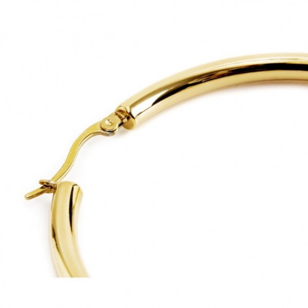 marlu mono orecchino pvd oro cerchio diametro 3,8cm