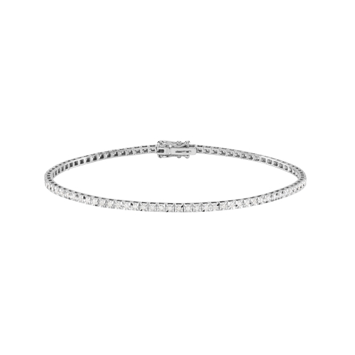 bliss stella bracciale tennis in oro bianco con diamanti