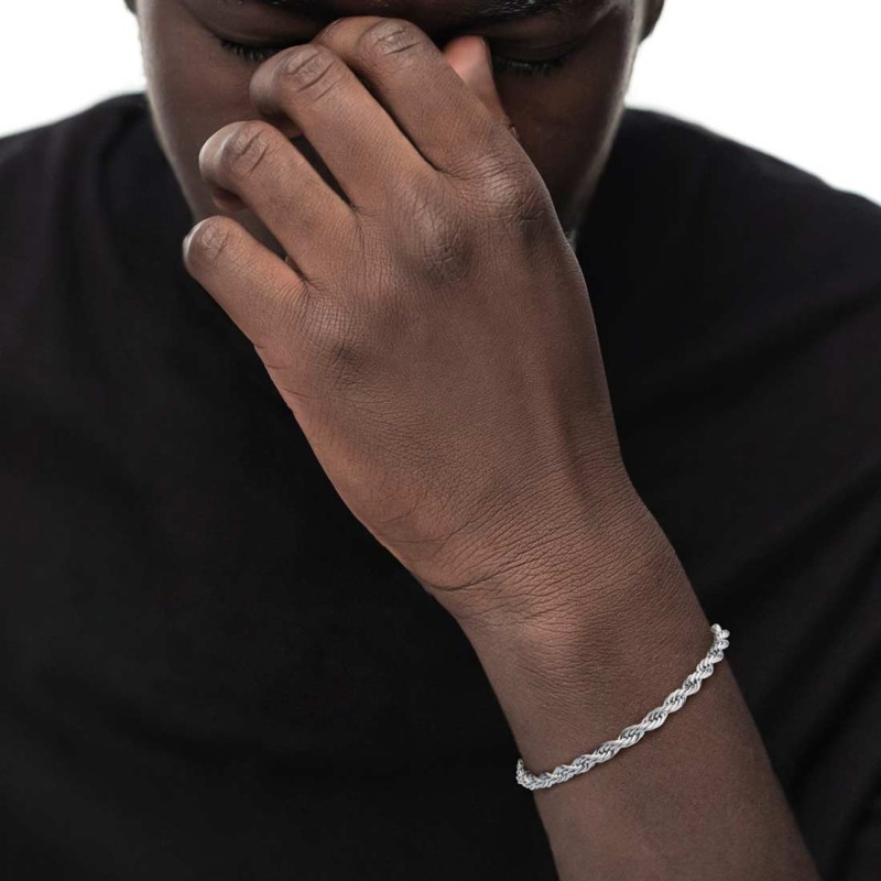 marlu - bracciale catena corda 5mm
