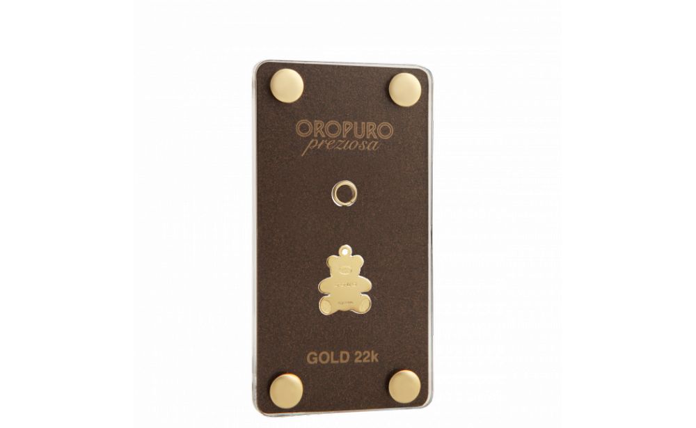 ciondolo orsetto in oro 22k h 14mm
