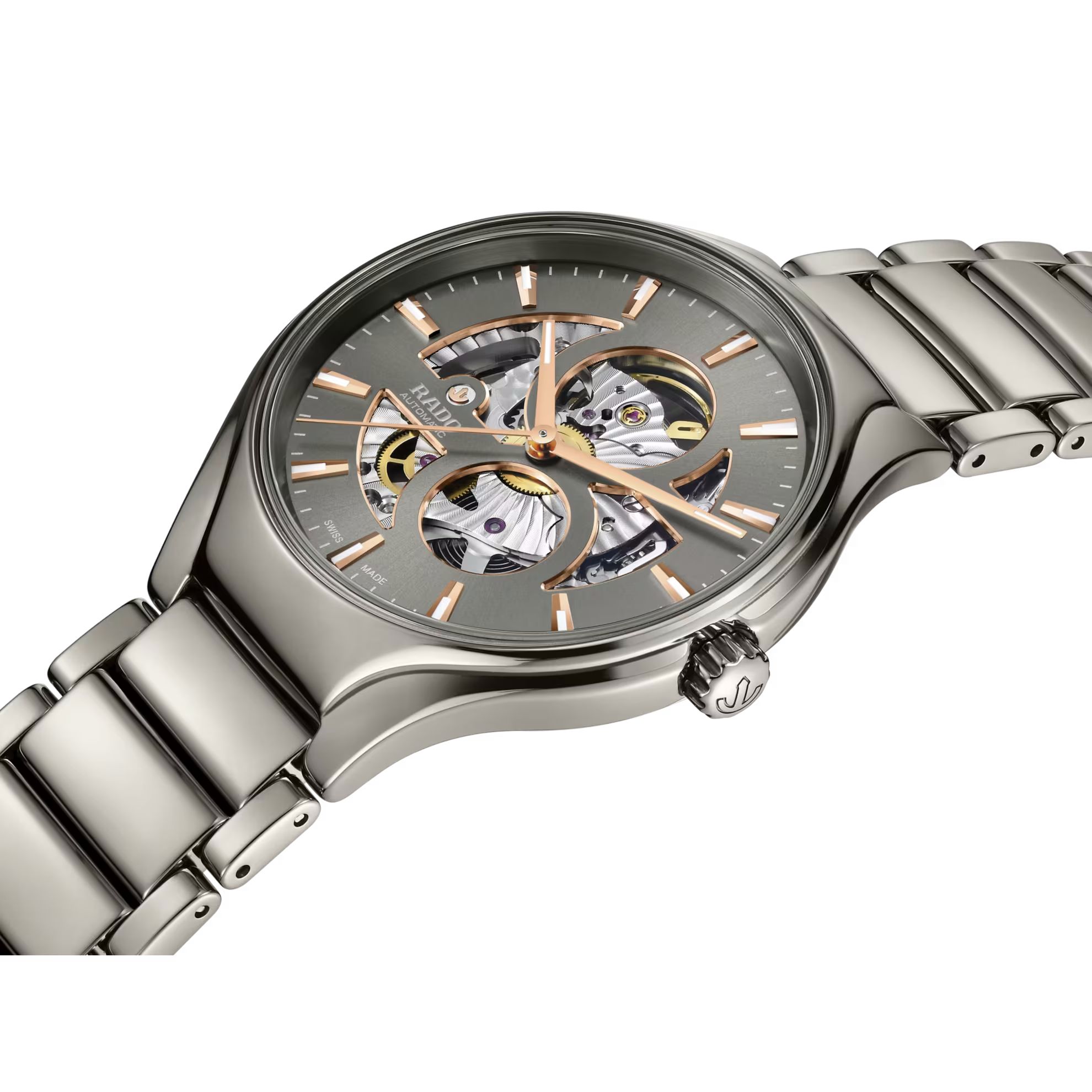 rado true round automatic open heart