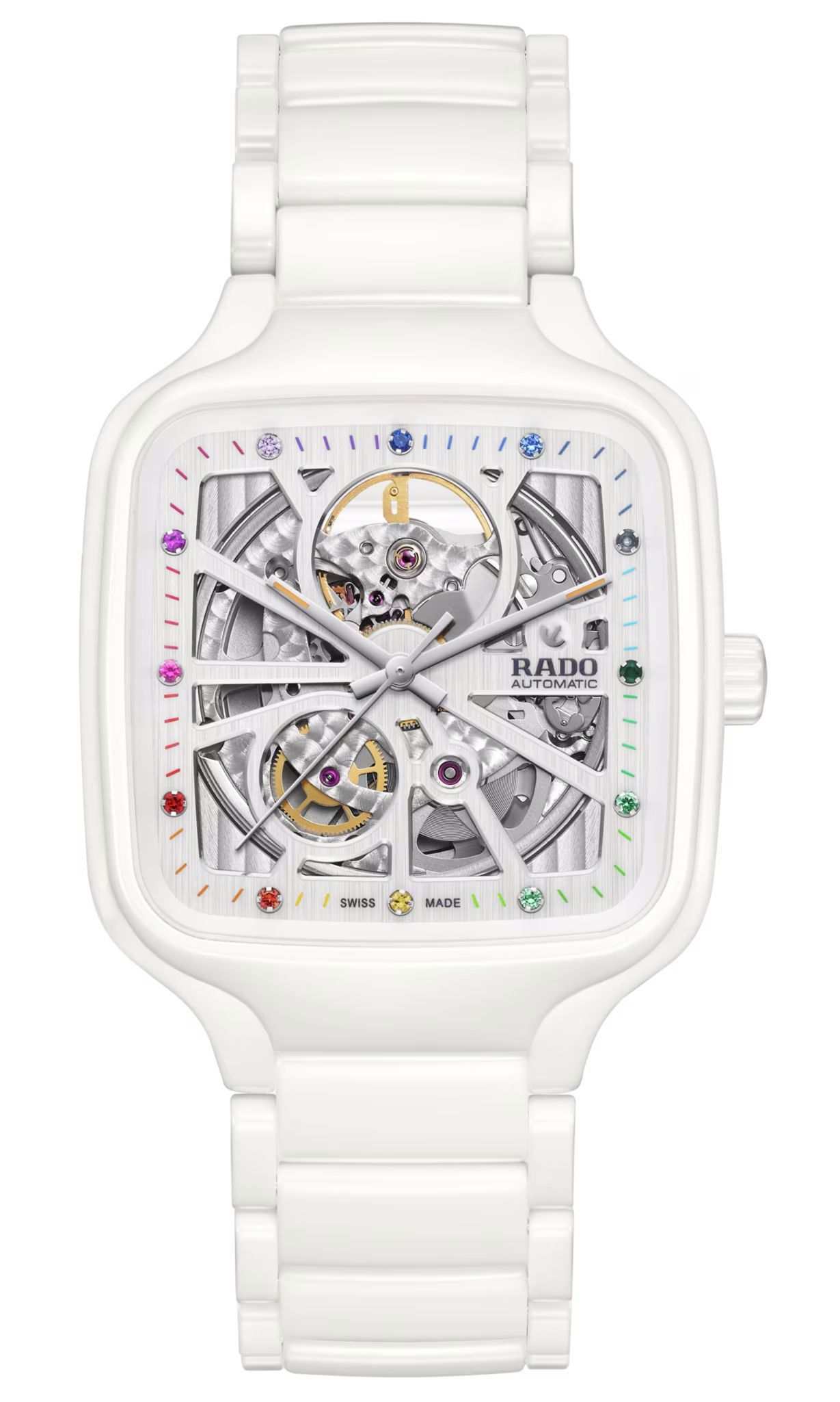 rado true square automatic open heart