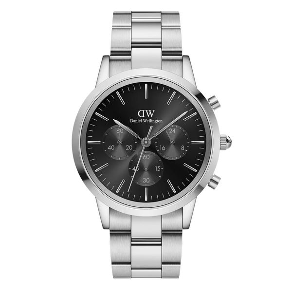 daniel wellington - iconic chronograph link onyx s