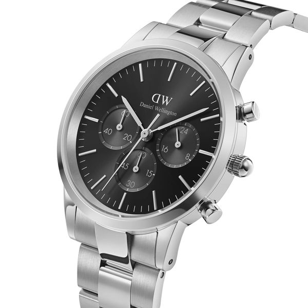 daniel wellington - iconic chronograph link onyx s