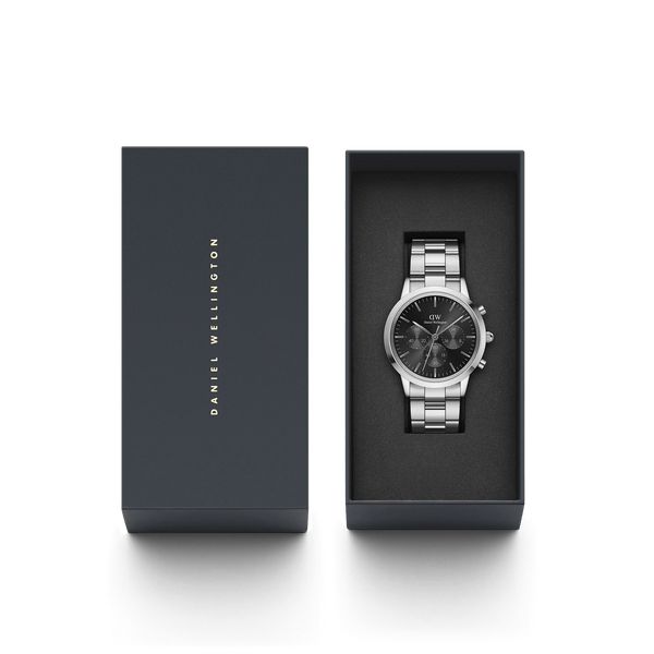 daniel wellington - iconic chronograph link onyx s