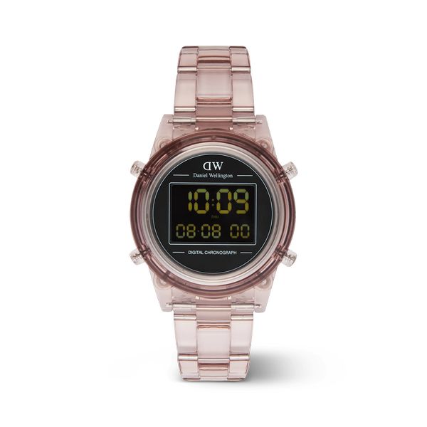 daniel wellington - retro digital dark pink