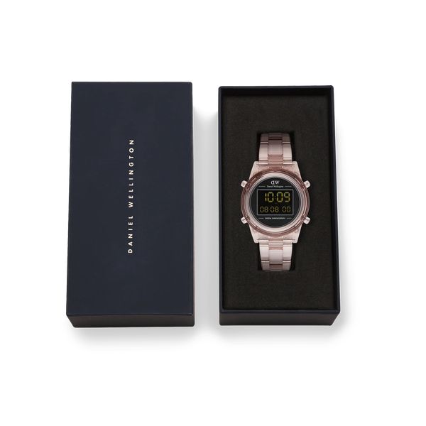 daniel wellington - retro digital dark pink