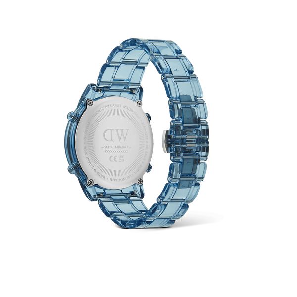 daniel wellington - retro digital light blue