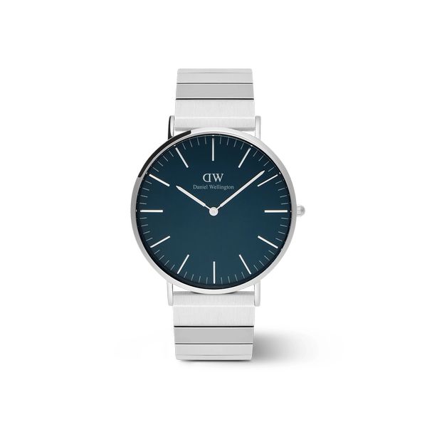 daniel wellington - classic piano link arctic silver