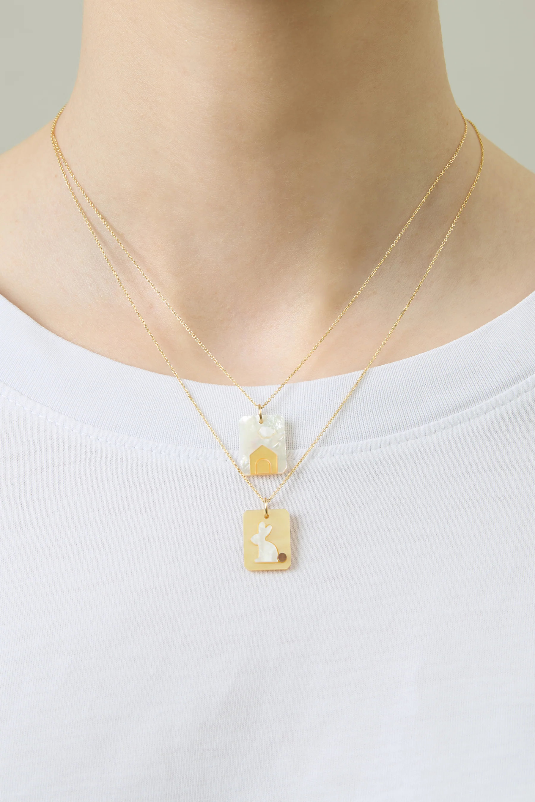 collana cameo casita madreperla