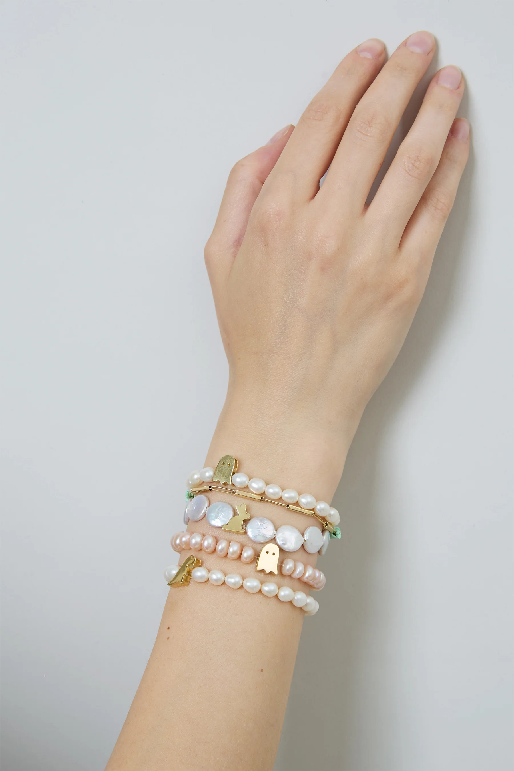 bracciale bold perla ovale fantasma
