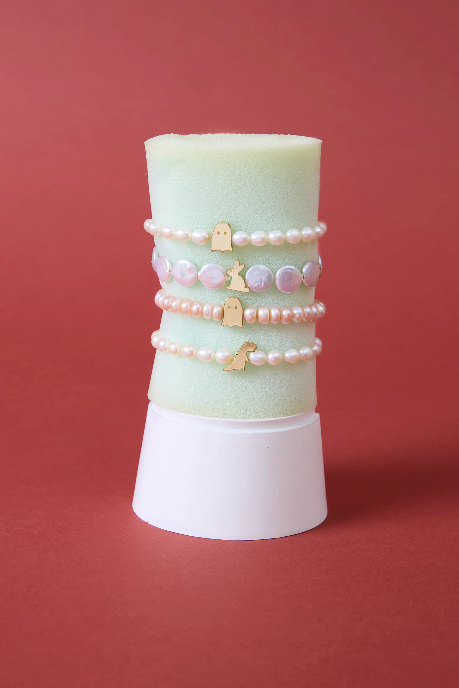bracciale bold perla ovale fantasma