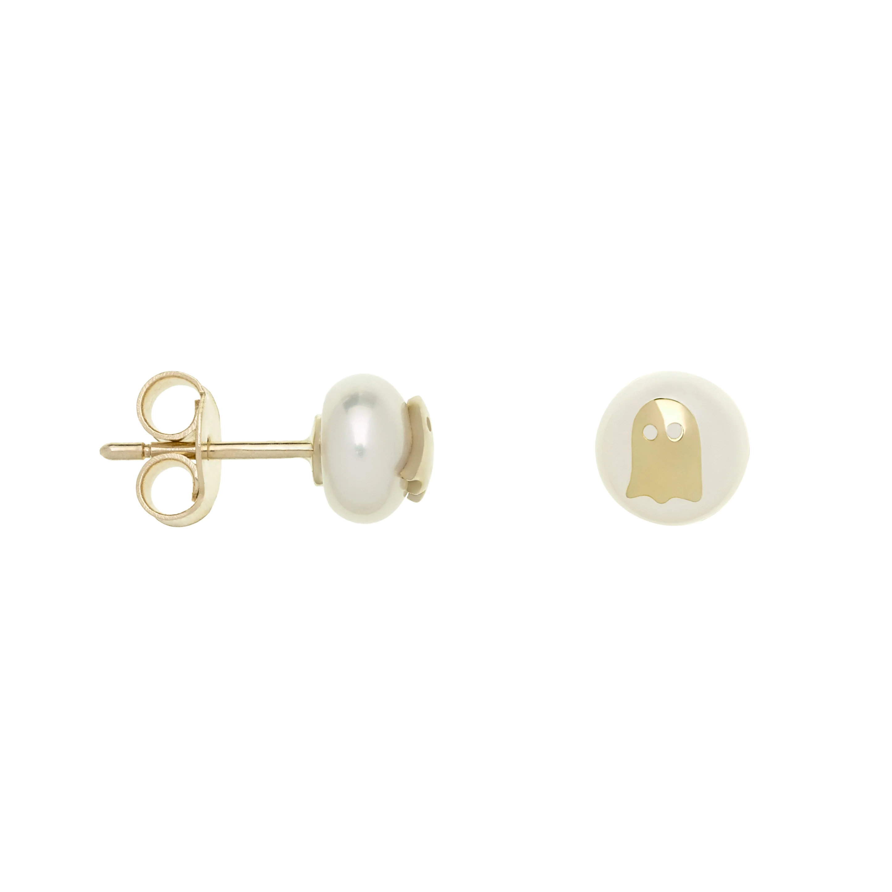 orecchini mini bold fantasma perla