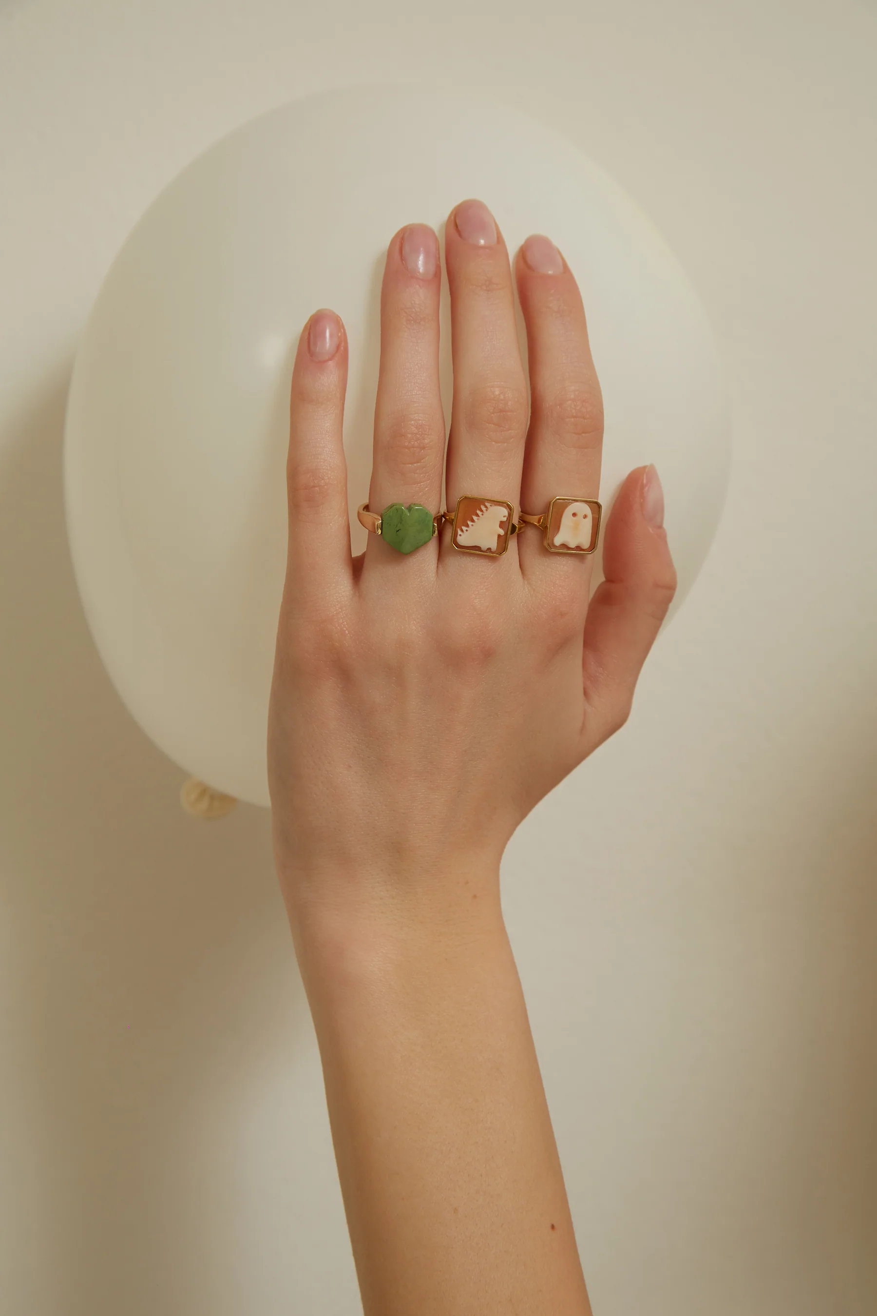 mini cameo fantasma anello