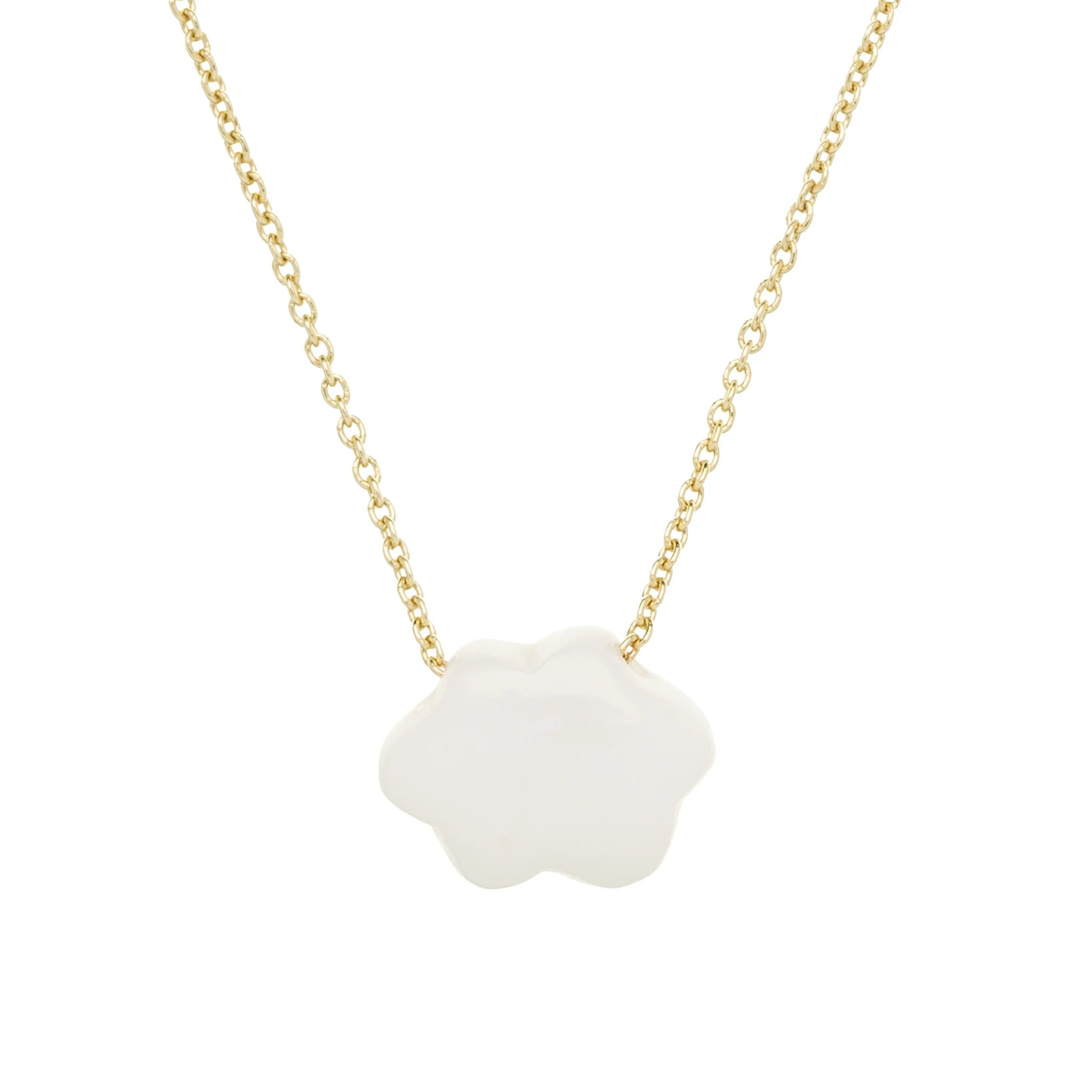 cloud corallo bianco collana
