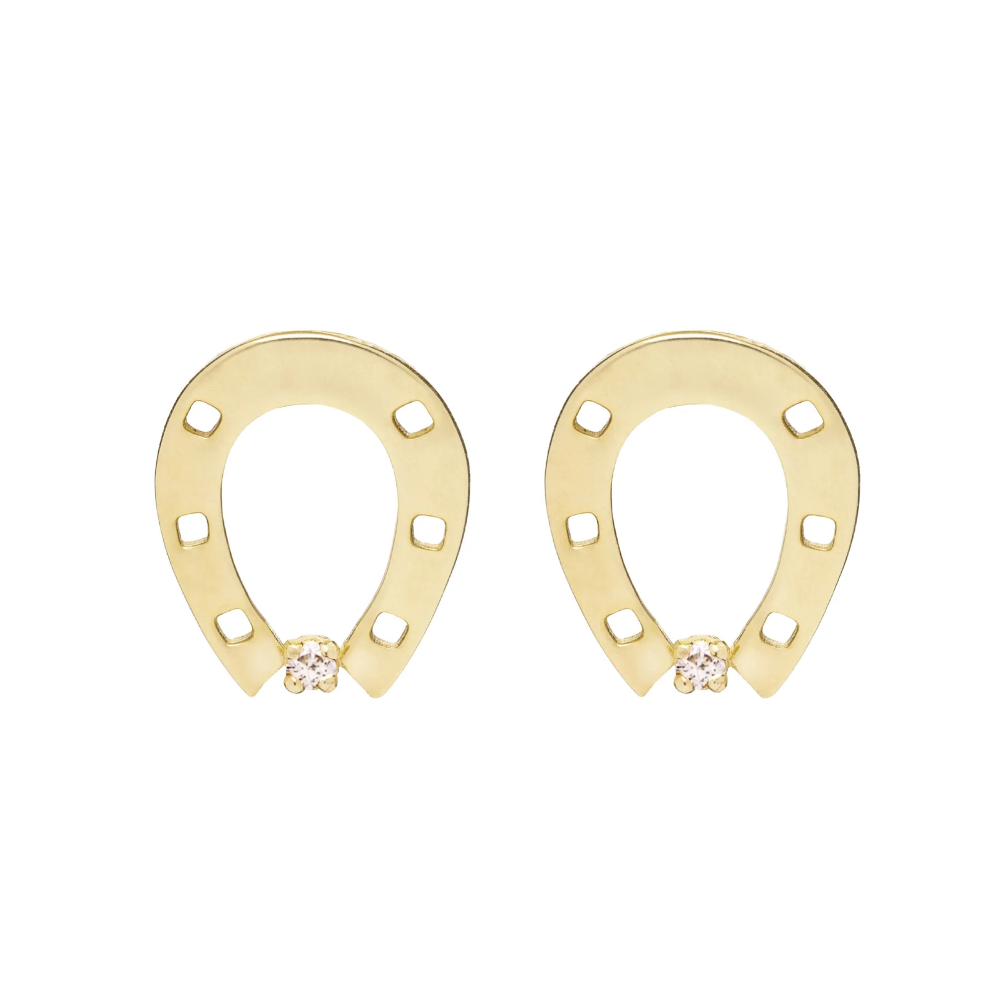 horseshoe brillante orecchini