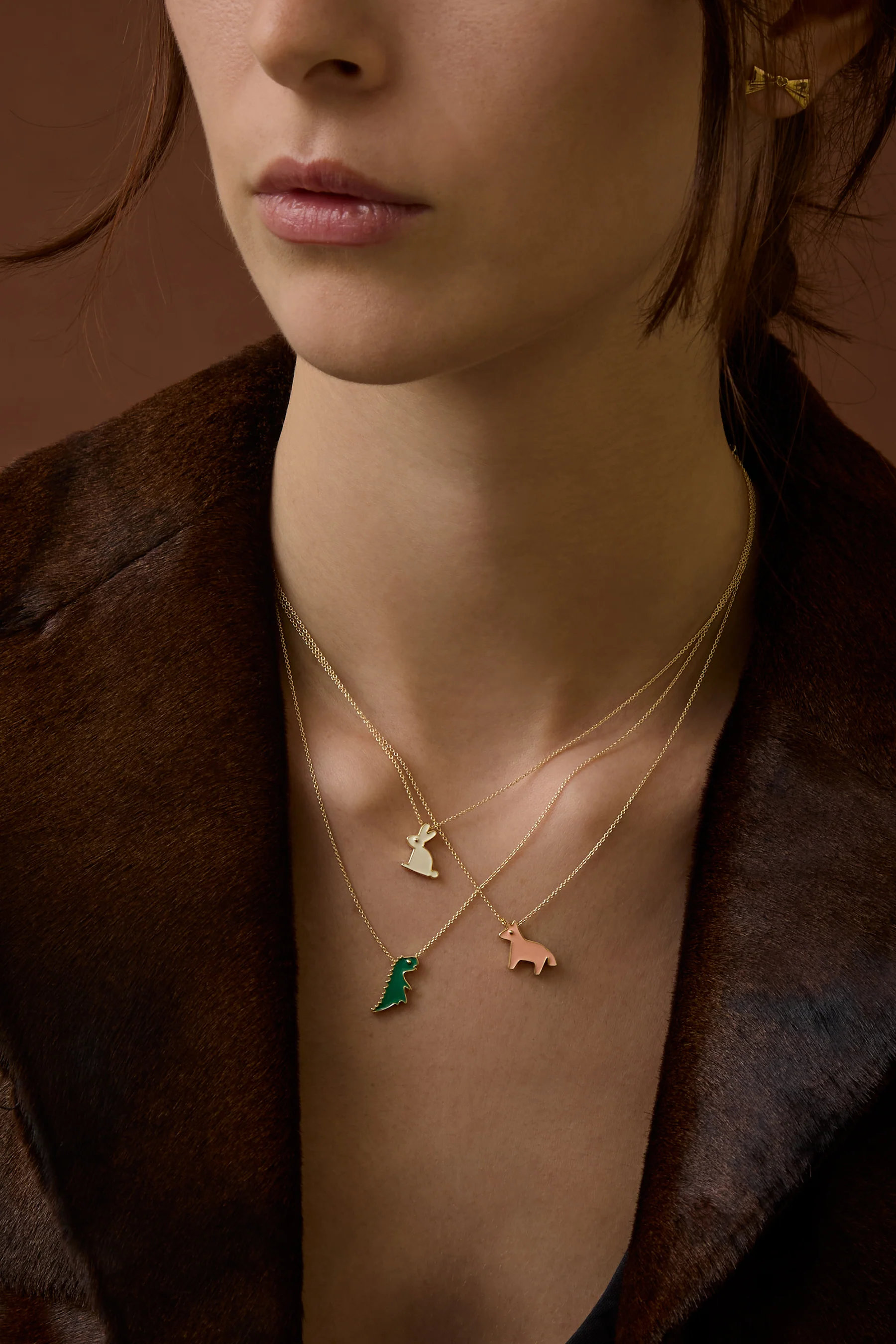unicornio bold rosa collana