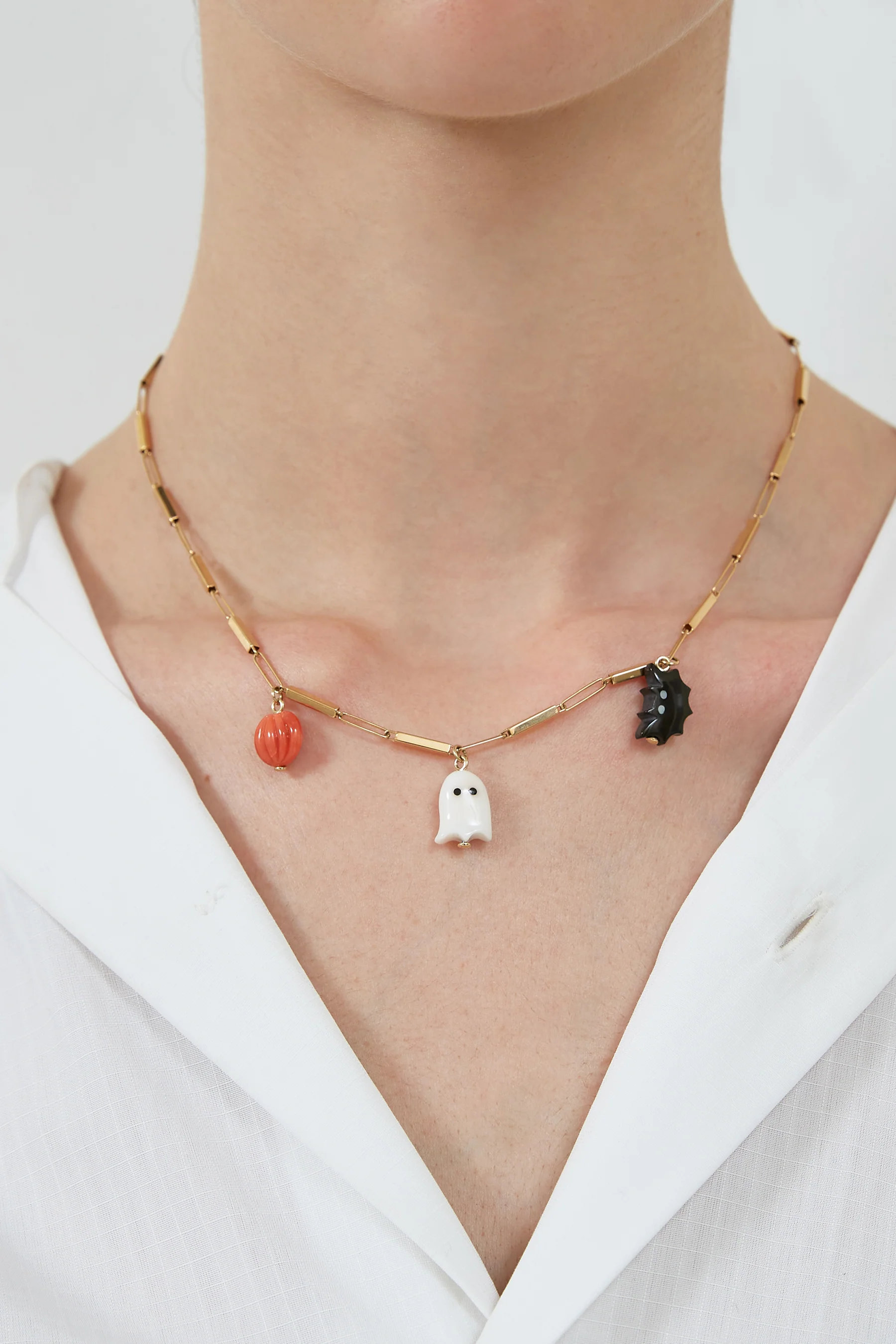 deco tubitos halloween collana