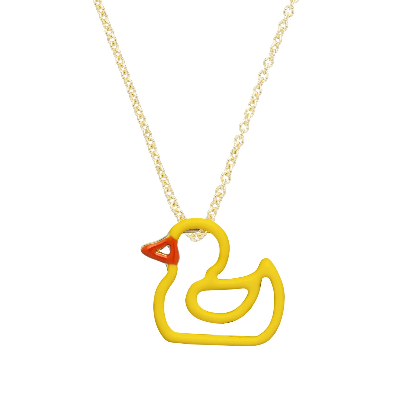 patito enamel collana