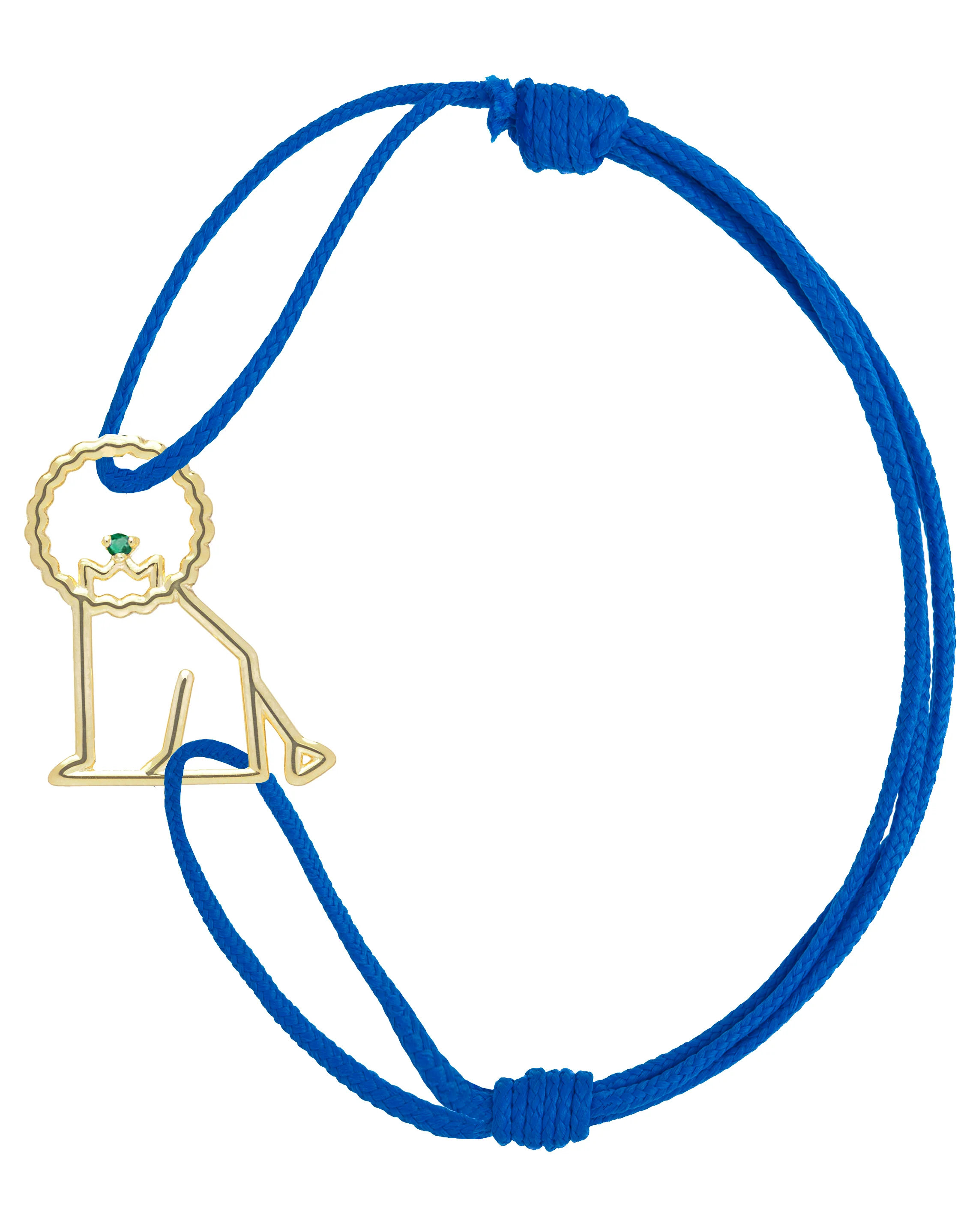 leon esmeralda bracciale cordino