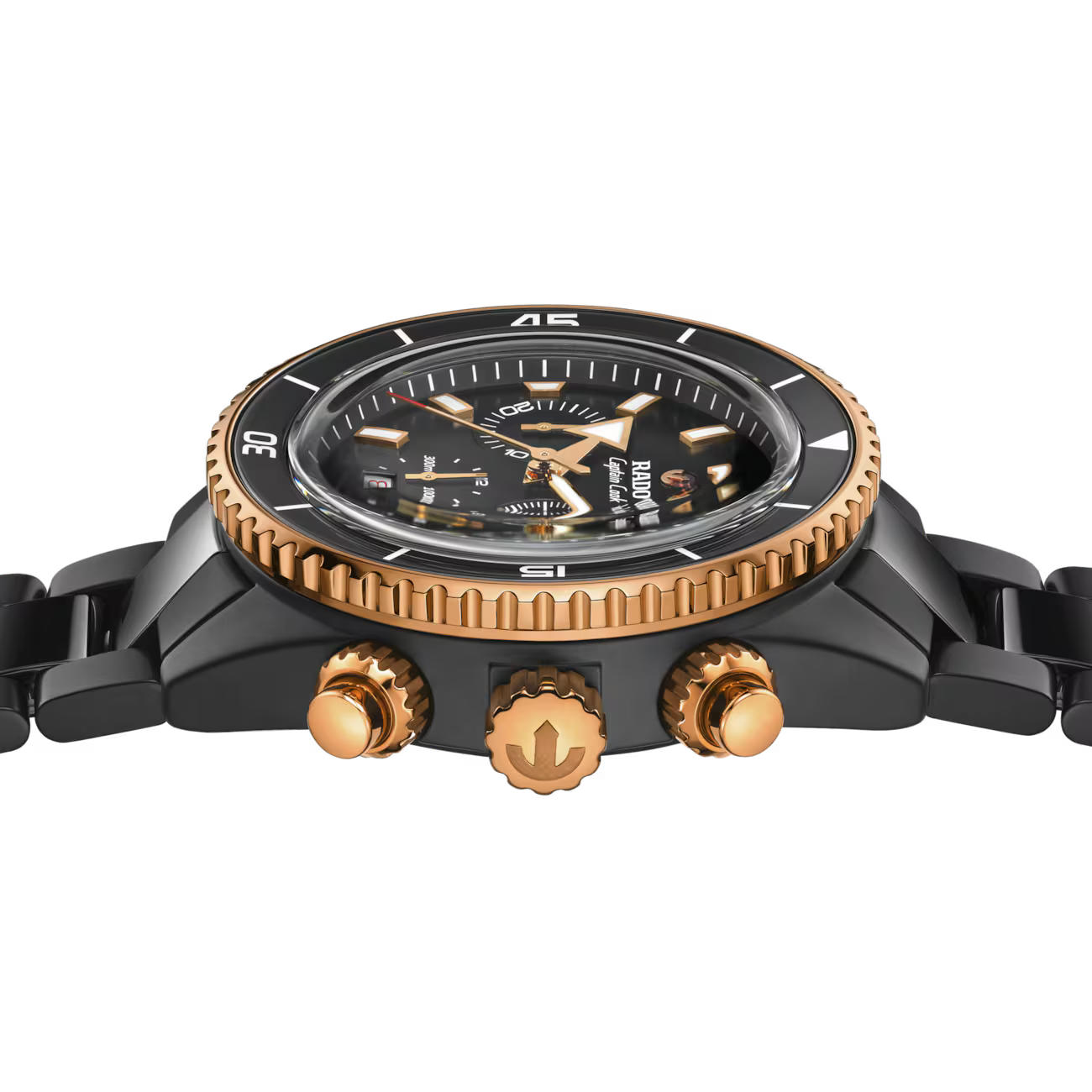 captain cook high-tech ceramic automatic chronograph