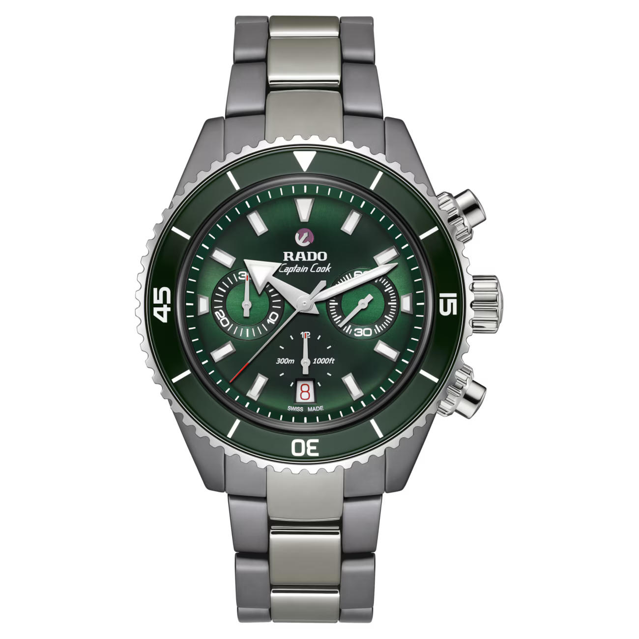 captain cook high-tech ceramic automatic chronograph