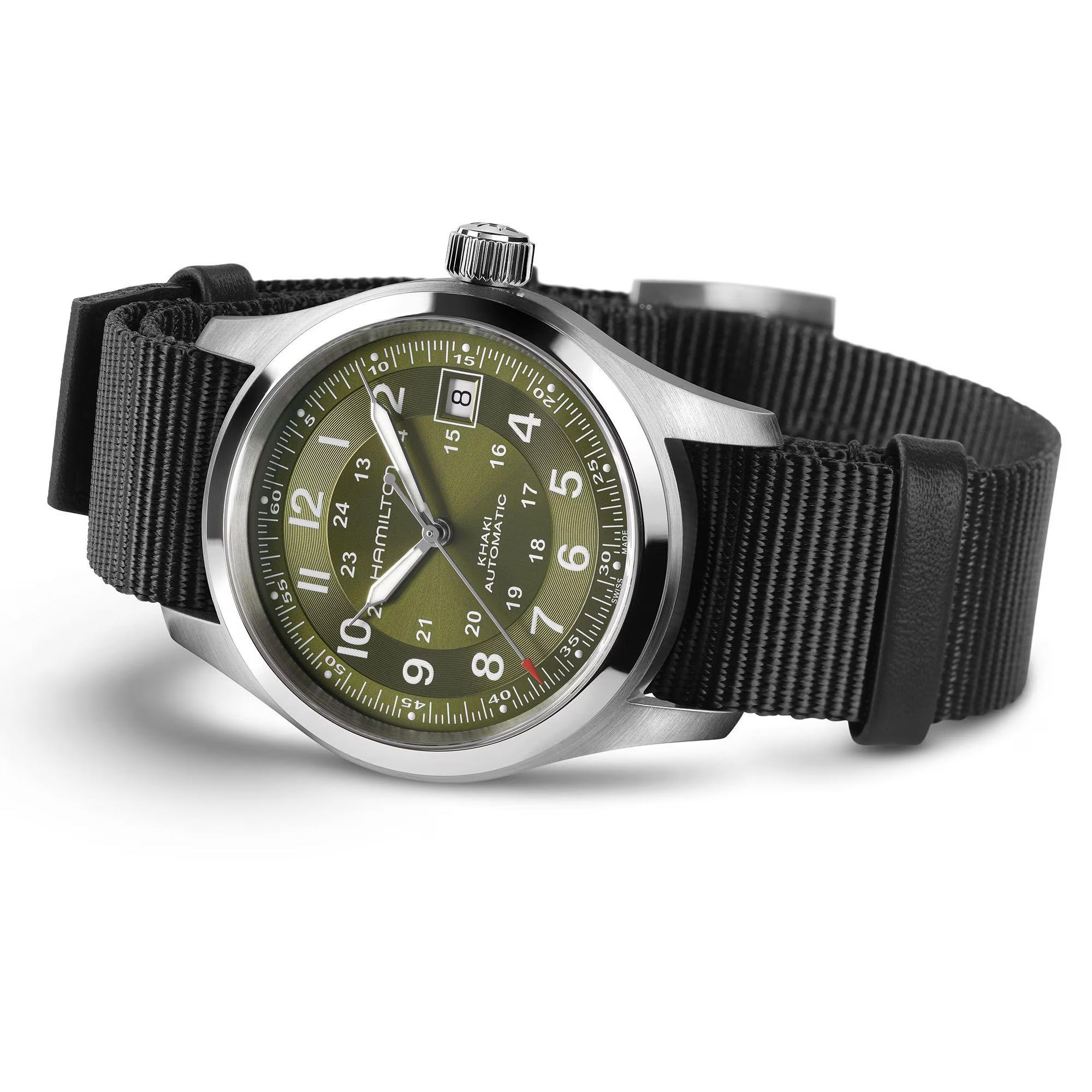khaki field auto 38mm