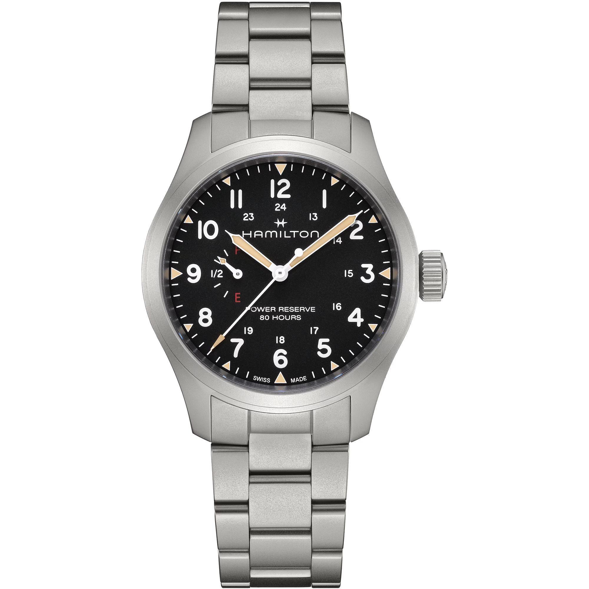 khaki field mechanical power reserve 40 mm