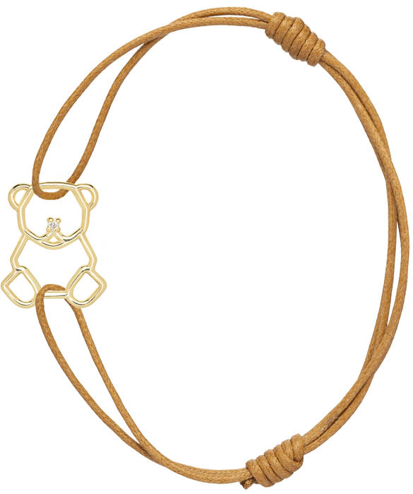 osito brillante bracciale corda