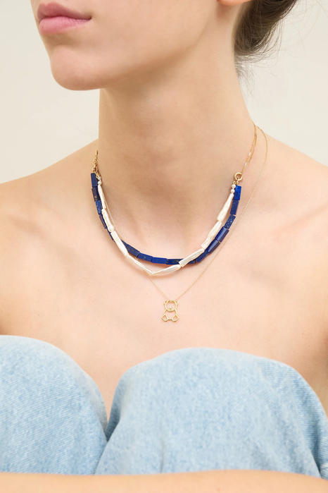 osito brillante collana