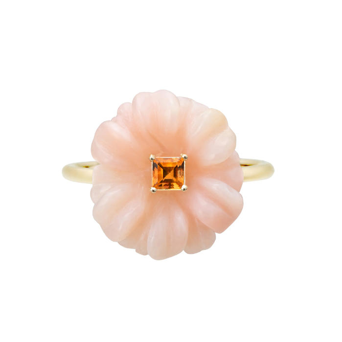 blossom opale rosa anello
