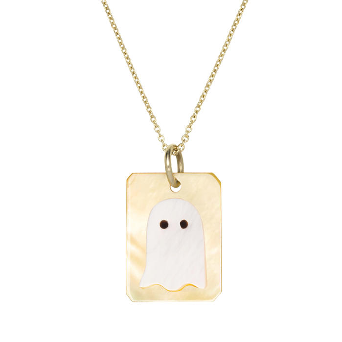 cameo perla fantasma collana